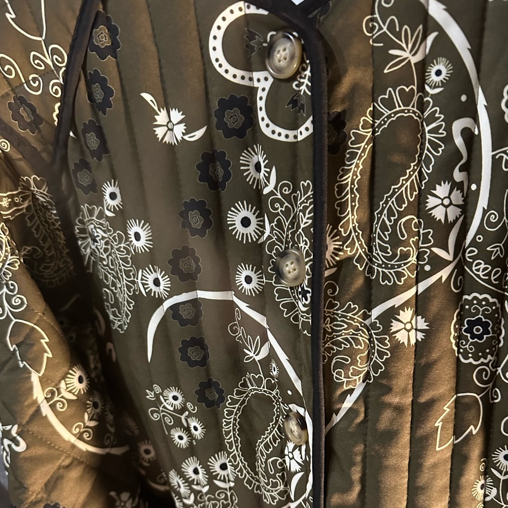 Olive Patterned Women's Jacket - image 4